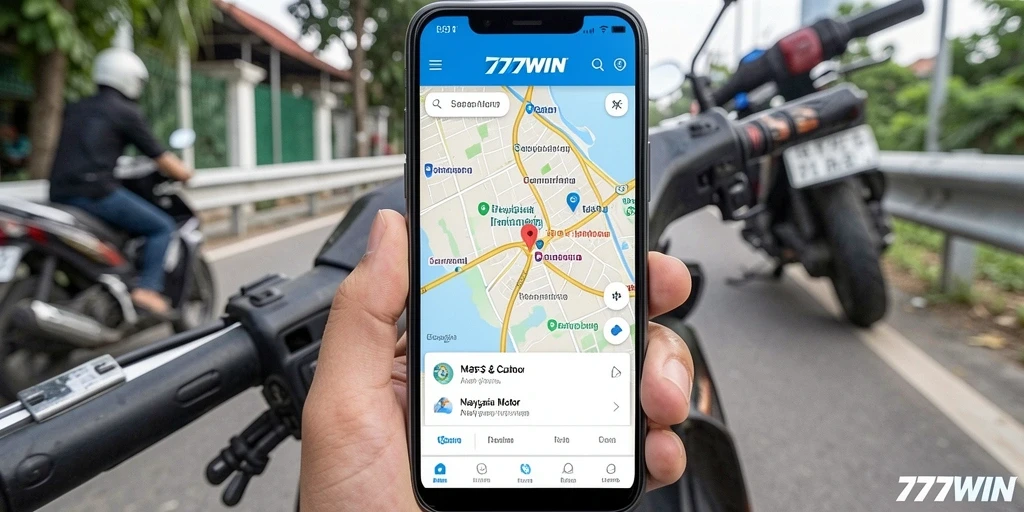 Antarmuka 777WIN yang menampilkan fitur Navigasi Motor yang lengkap.