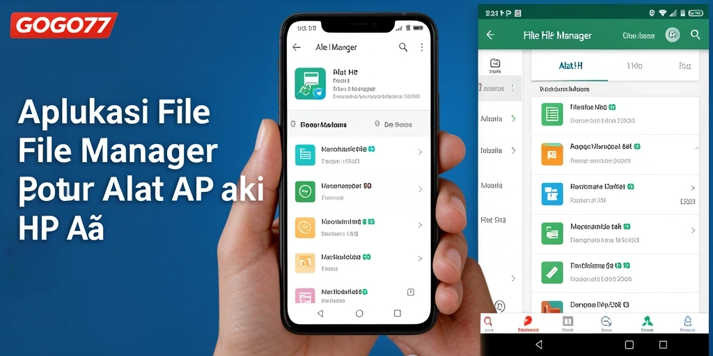 Antarmuka pengguna GOGO77 yang modern dan fungsional untuk manajemen file.