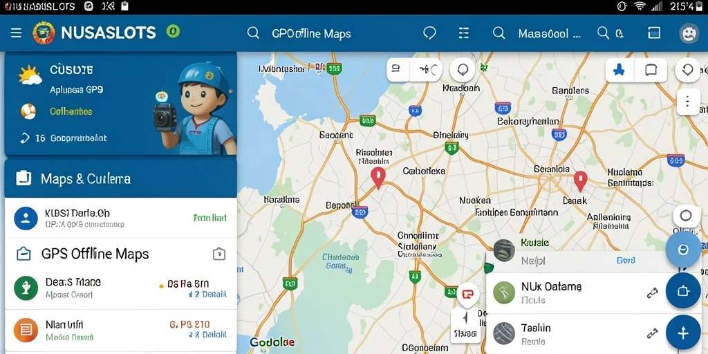 Antarmuka NUSASLOTS yang sederhana dan efisien untuk GPS Offline Maps.