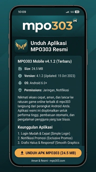 Tampilan halaman APK mpo303