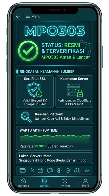 Tampilan kanal resmi mpo303